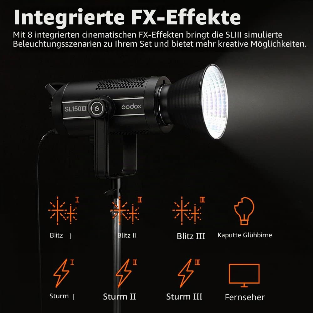 godox-sl150iii-led-videoleuchte-160w-tageslicht-5600k image 3