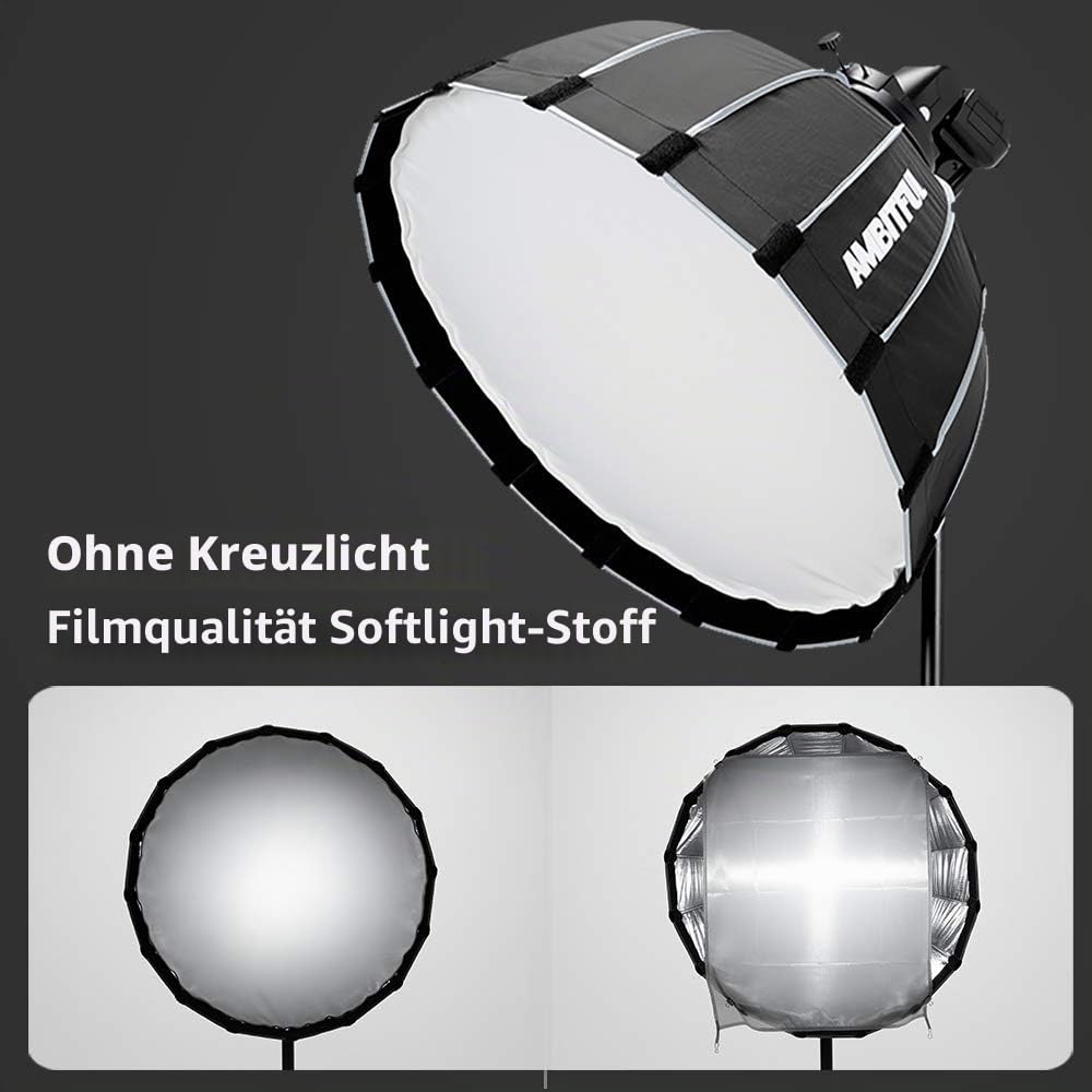godox-sl-60w-led-videoleuchte-5600k-bowens-mount-set-mit-softbox-und-stativ image 3