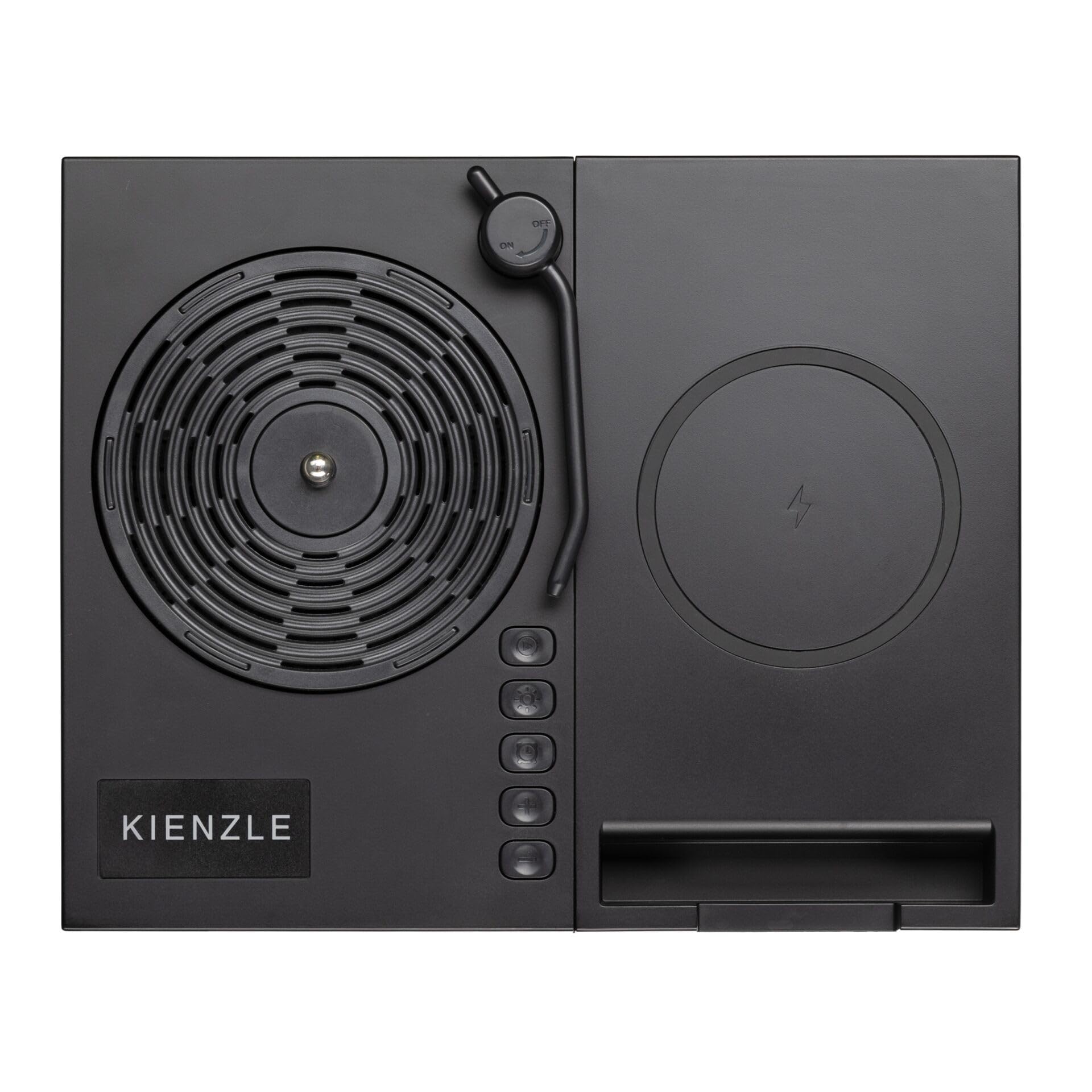 kienzle-retro-wecker-mit-bluetooth-lautsprecher-und-15-w-ladepad image 2