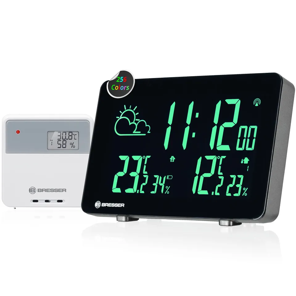 bresser-wetterstation-funk-mit-au-ensensor-farbwechsel-256-farben image 1