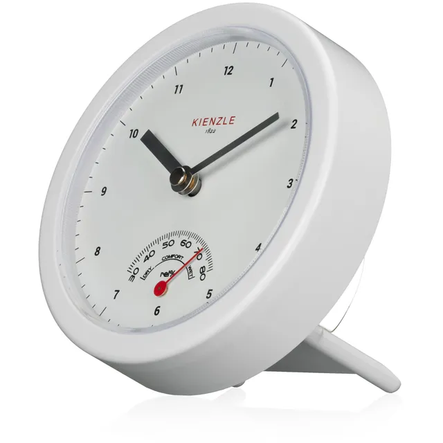 kienzle-badezimmeruhr-14-cm-mit-quarzwerk-hygrometer-und-saugn-pfen image 1