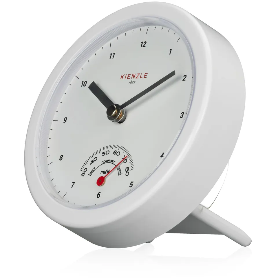 kienzle-badezimmeruhr-14-cm-mit-quarzwerk-hygrometer-und-saugn-pfen image 1