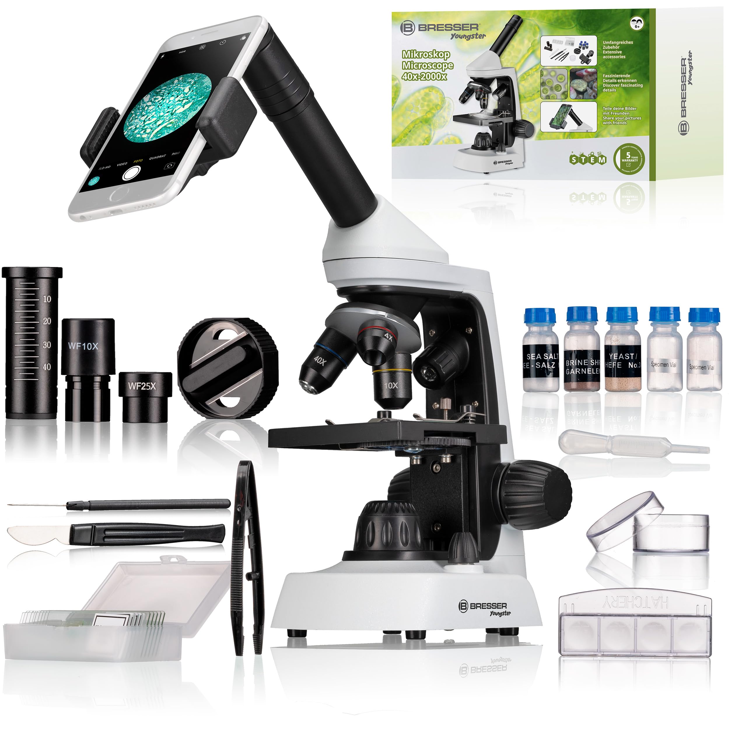 bresser-junior-mikroskop-40x-2000x-mit-smartphone-halterung-und-led image 1