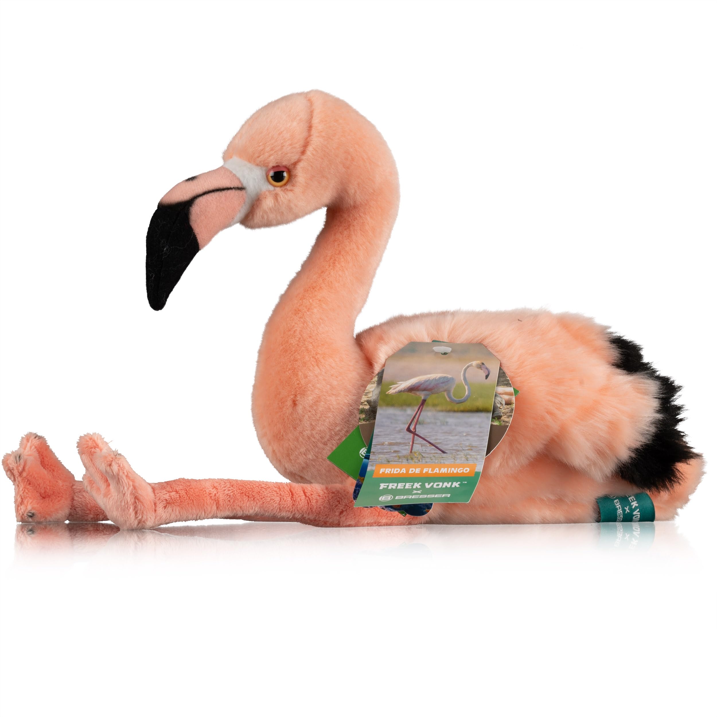 bresser-freek-vonk-frida-flamingo-kuscheltier-35-cm-mit-recyclingf-llung image 2