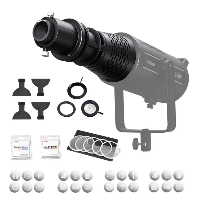 godox-sa-17-kit-mit-sa-p-projektionsvorsatz-f-r-bowens-led-dauerlicht-vl-sl-fv image 1