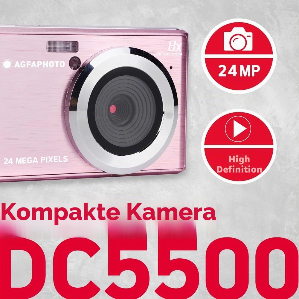 agfaphoto-realishot-dc5500-kompakte-digitalkamera-24-mp-rosa image 3