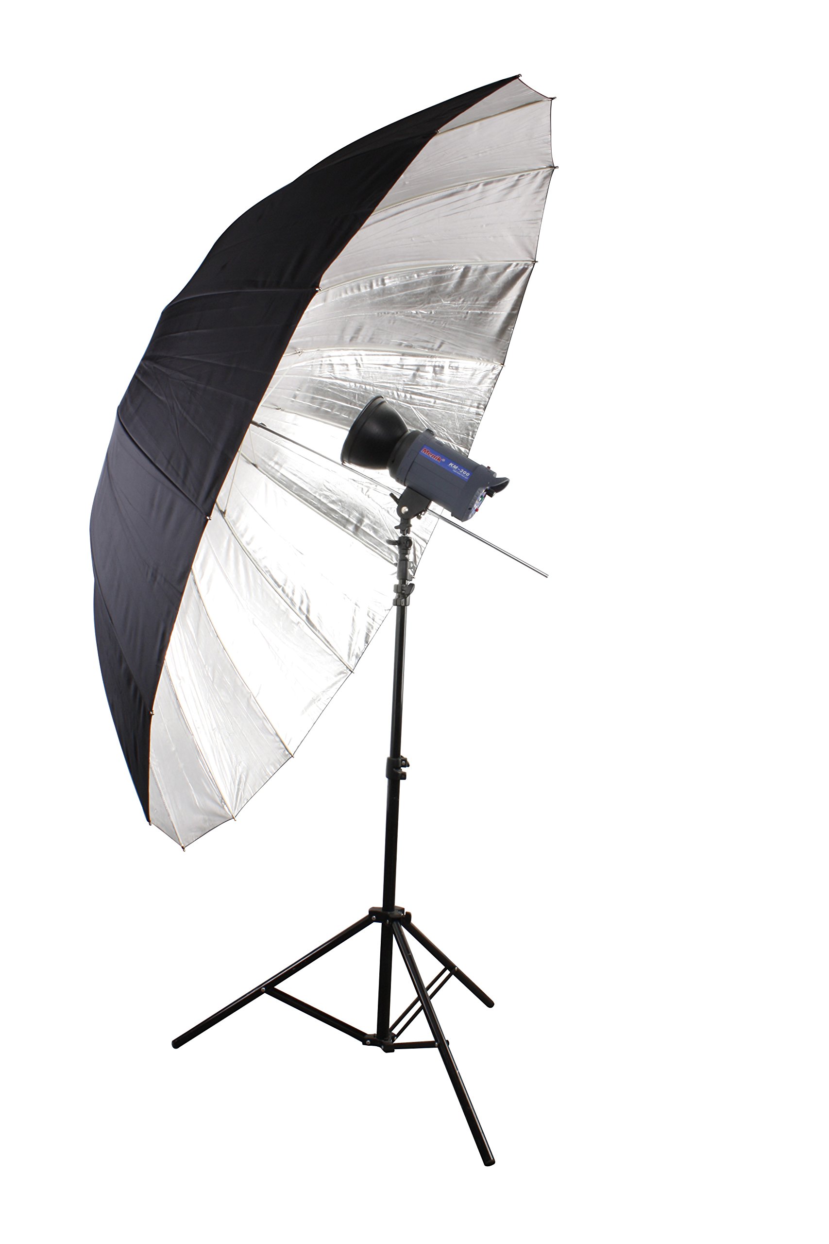 bresser-sm-09-jumbo-reflexschirm-1-8-m-silber-schwarz image 1