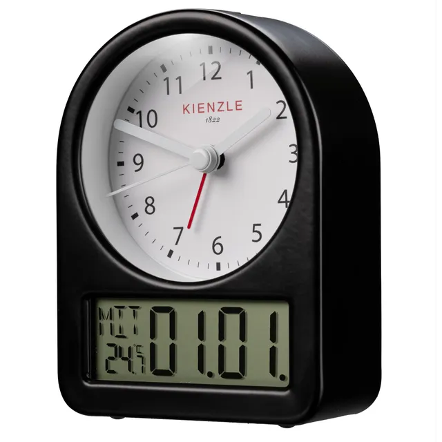 kienzle-retro-wecker-analog-mit-digitaldisplay-metallgeh-use image 1