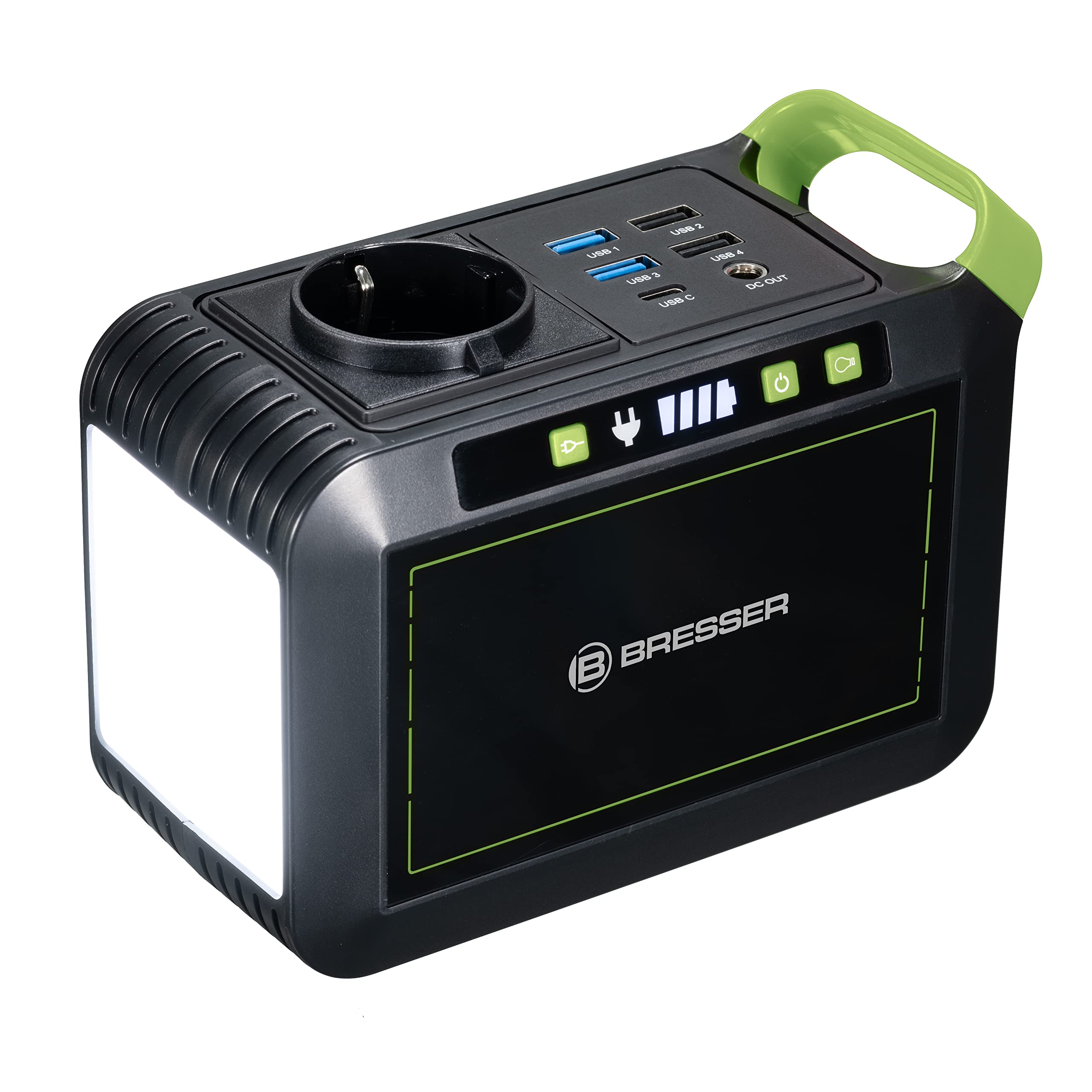 bresser-mobile-power-station-88-8-wh-mit-usb-ac-dc-und-led-leuchte image 1