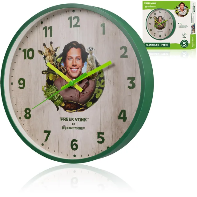 bresser-freek-vonk-kinder-wanduhr-kunststoff-245-mm-ger-uschlos image 1