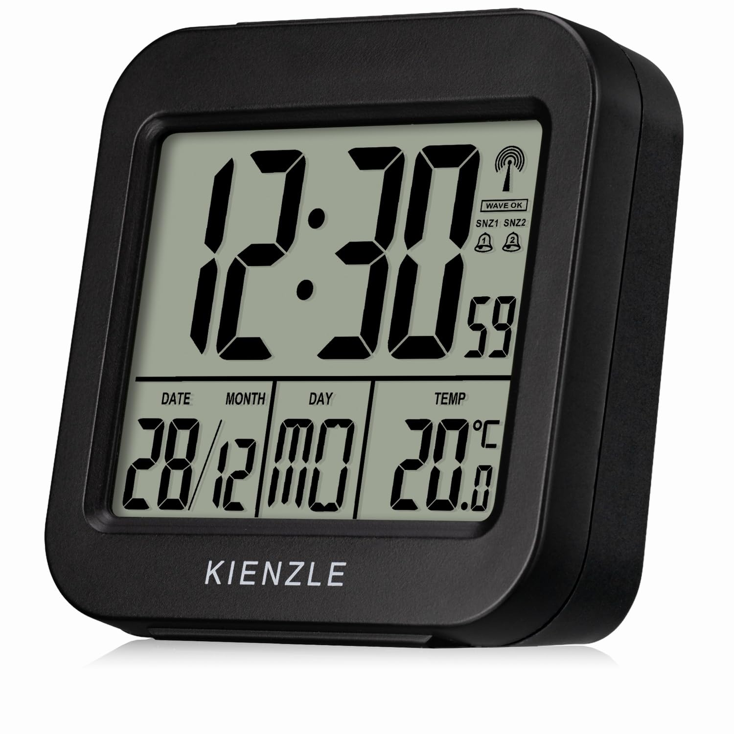 kienzle-reise-funkwecker-mit-innentemperatur-und-doppelweckzeit image 1