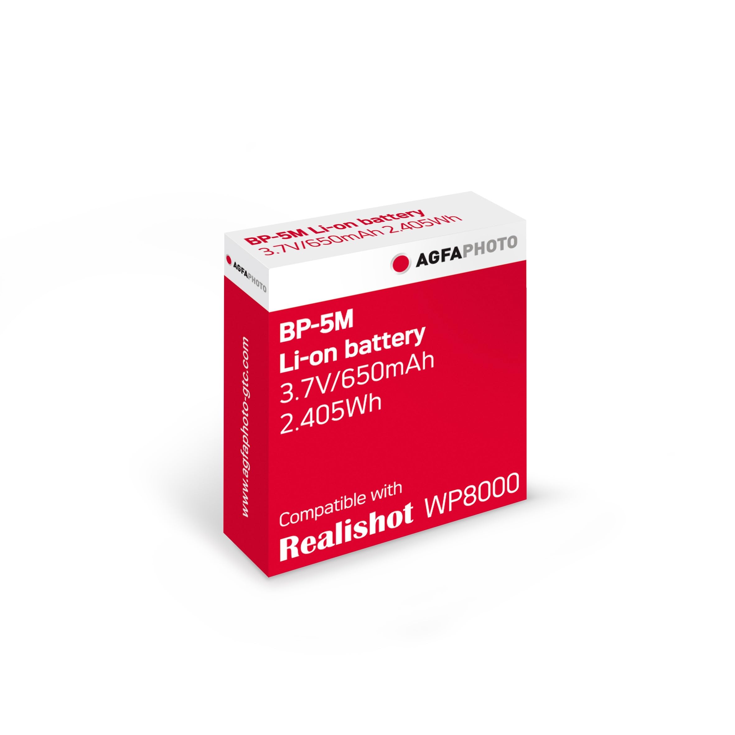 agfaphoto-bp-5m-li-ion-akku-3-7v-650mah-f-r-realishot-wp8000 image 1